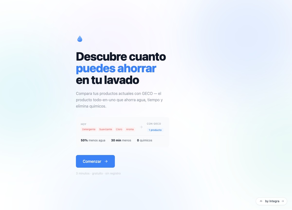 CleanCalc — Calculadora de ahorro